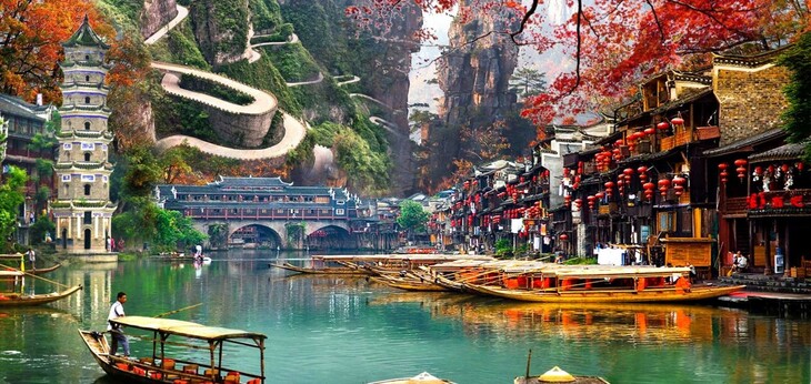 TOUR TRUNG QUỐC - PHƯỢNG HOÀNG CỔ TRẤN - MIÊU TRẠI MẶC NHUNG - TRƯƠNG GIA GIỚI - THIÊN MÔN SƠN GIÁ RẺ UY TÍN 2026 - Ảnh 9